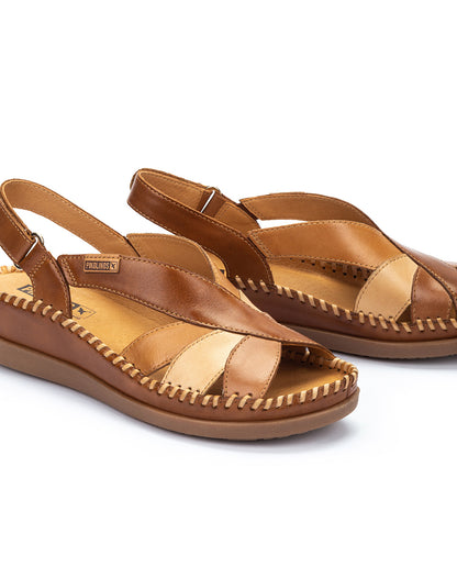 Pikolinos CADAQUES W8K-0657C2 Brandy Slingback Sandals with Peep Toe