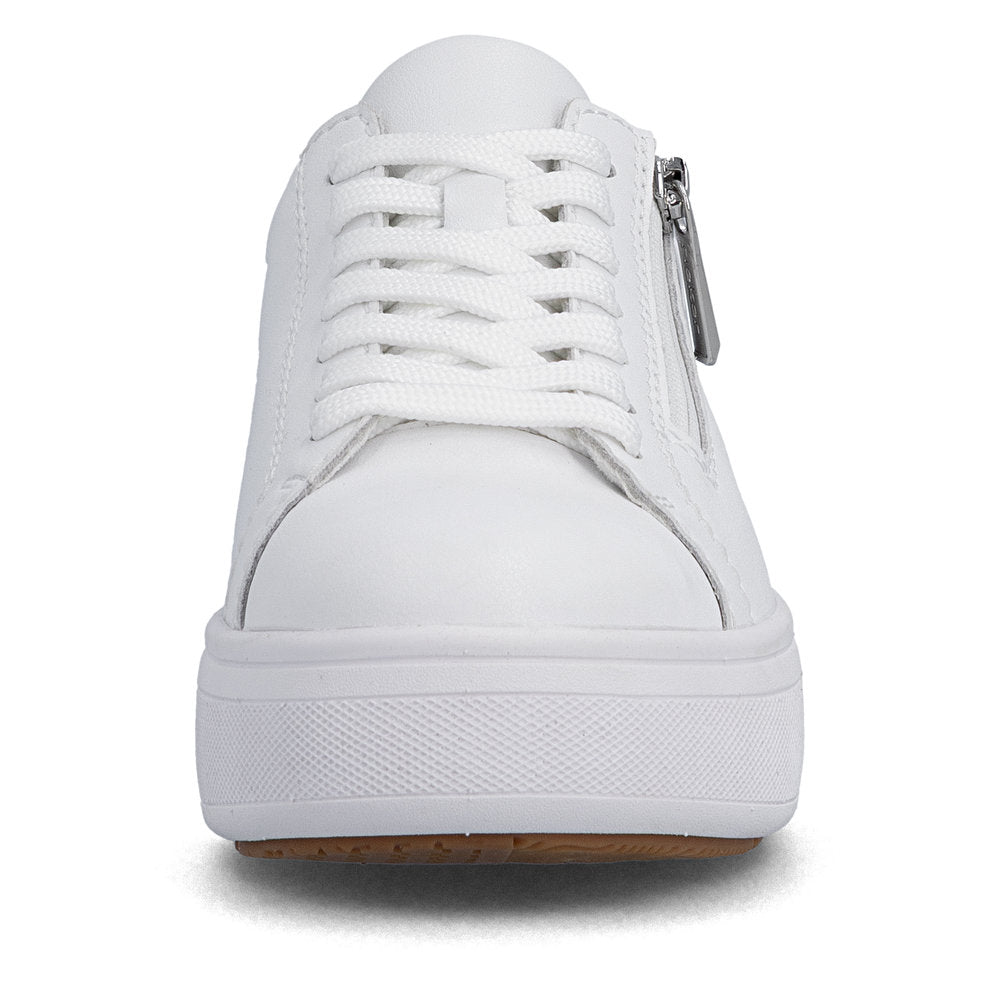 Rieker M7701-80 White F 1/2 Fit Trainers with Zip
