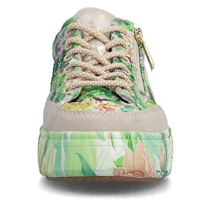 Rieker M7711-91 Beige Green Multi F 1/2 Fit Trainers