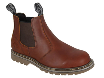 Woodland M858B Twin Gusset Dark Brown Chelsea Boots