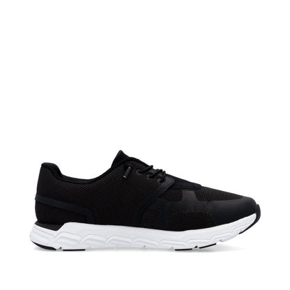 Rieker Soft M9000-00 Black Sneakers with White Sole