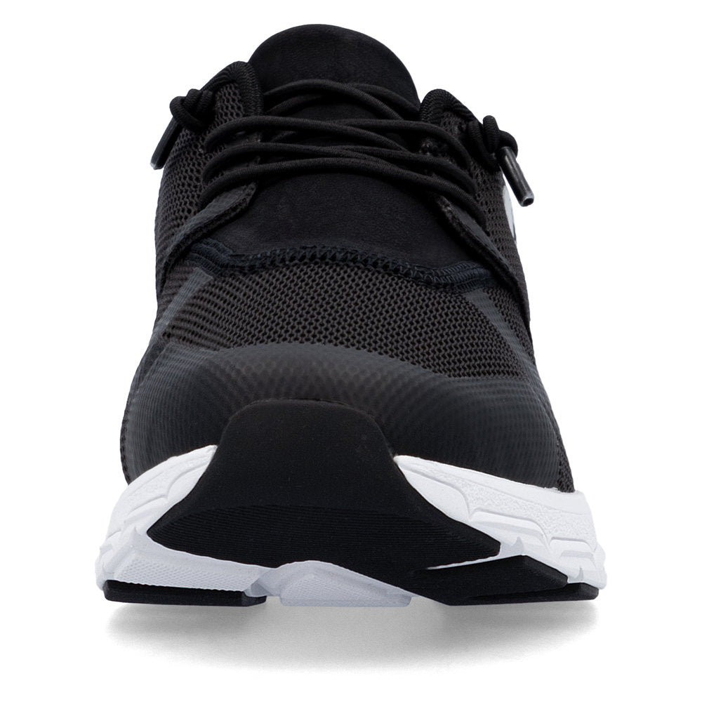 Rieker Soft M9000-00 Black Sneakers with White Sole
