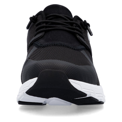 Rieker Soft M9000-00 Black Sneakers with White Sole