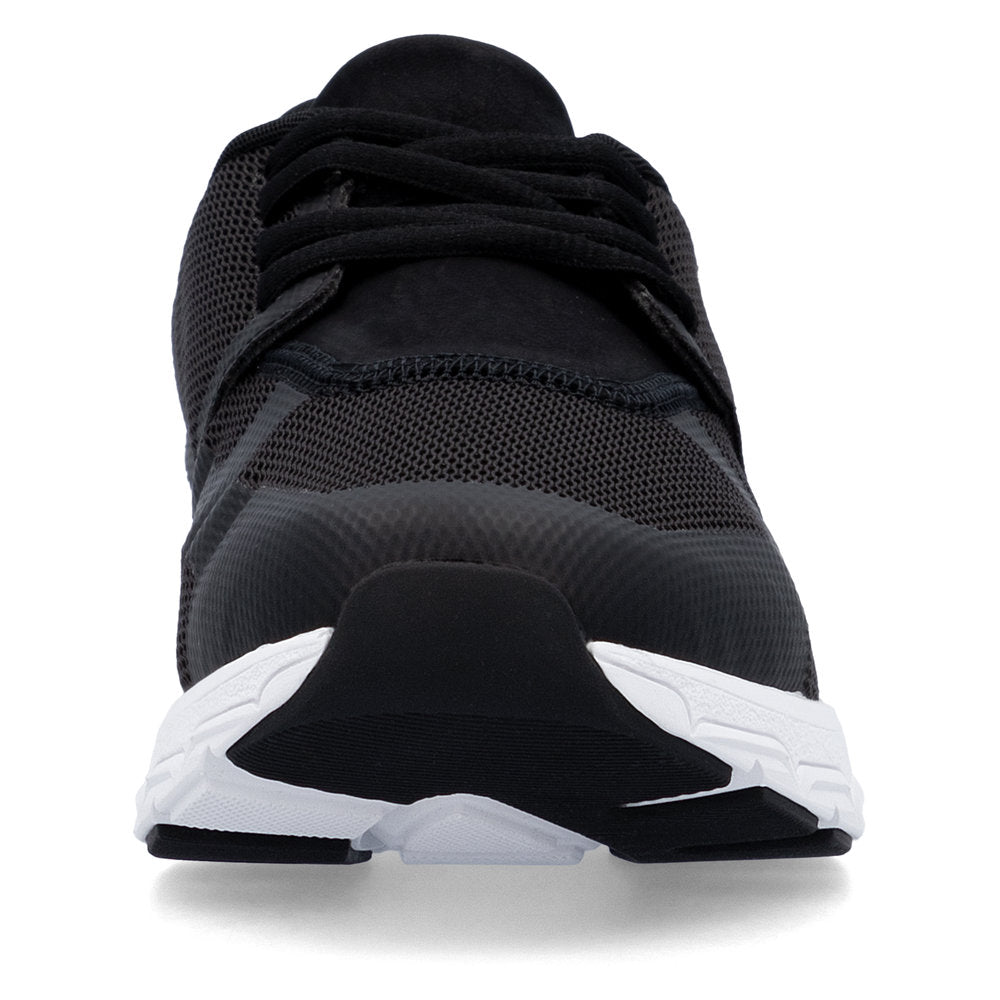 Rieker Soft M9000-00 Black Sneakers with White Sole