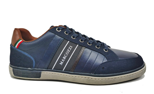Marcozzi of Venice Monza Midnight Blue Navy Trainers