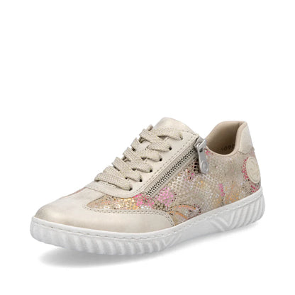 Rieker N0902-90 Beige Floral Mix Sneakers