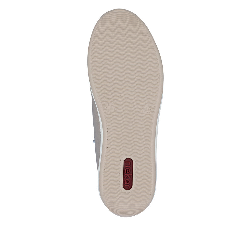 Rieker N1103-90 White, Beige, Light Brass & Gold H Fit Shoes with Zip