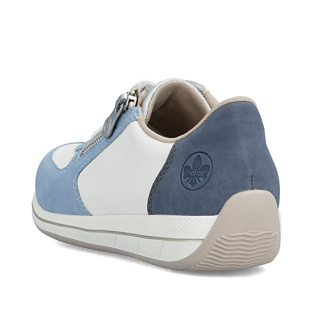 Rieker N1112-10 Aqua Blue Combi H Fit Zip Shoes