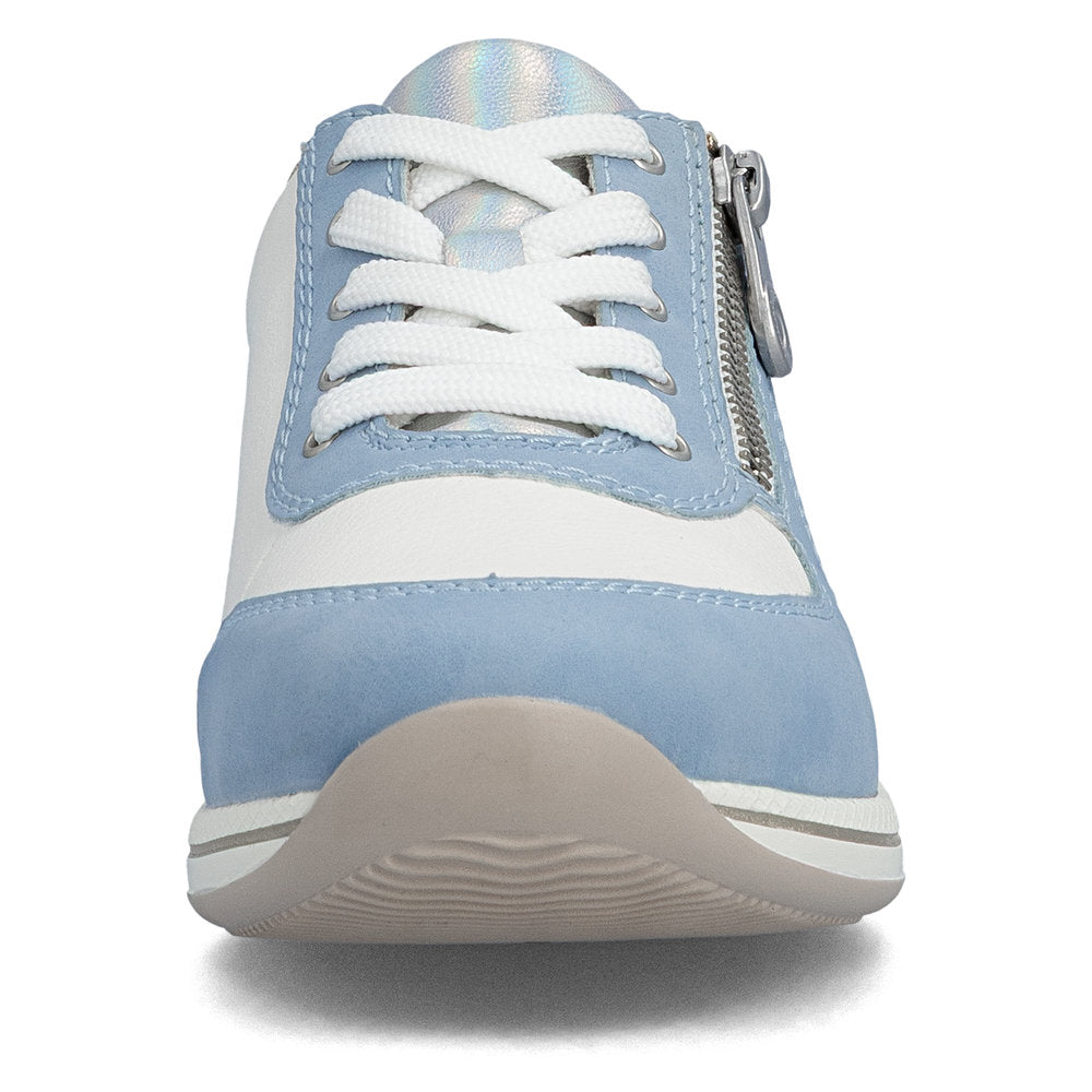 Rieker N1112-10 Aqua Blue Combi H Fit Zip Shoes