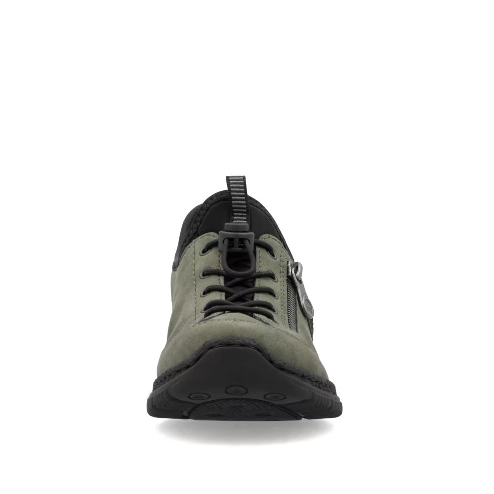 Rieker N3267-54 Green & Black Speed Lace Shoes