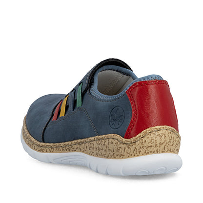 Rieker N4264-14 Denim Blue Multi F 1/2 Fit Shoes