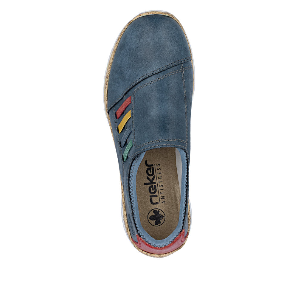 Rieker N4264-14 Denim Blue Multi F 1/2 Fit Shoes
