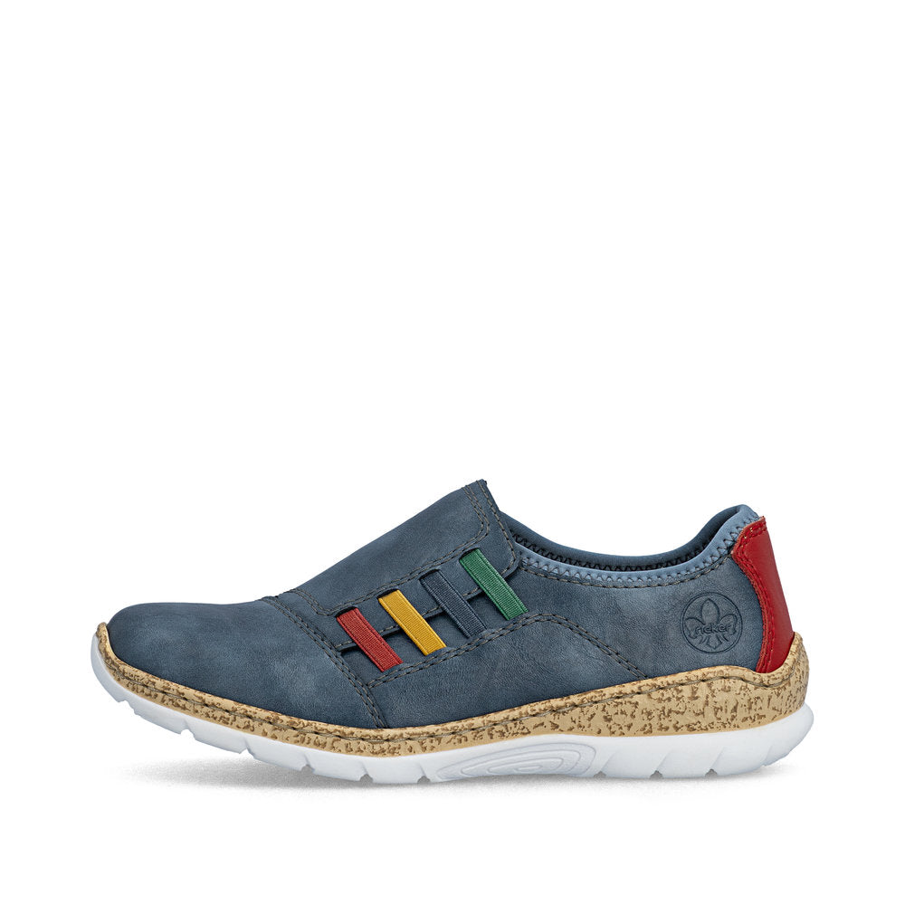 Rieker N4264-14 Denim Blue Multi F 1/2 Fit Shoes