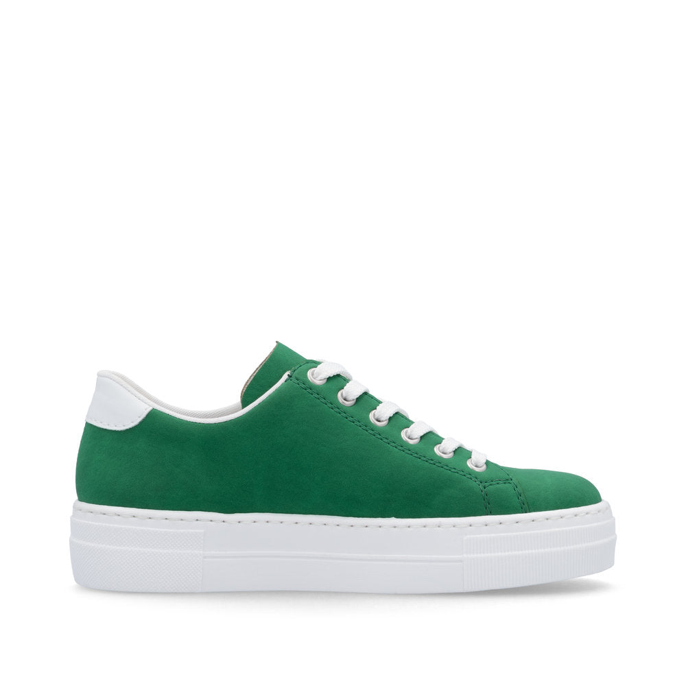 Rieker N49W1-52 Green & White Lace Sneakers