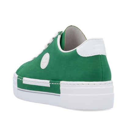 Rieker N49W1-52 Green & White Lace Sneakers