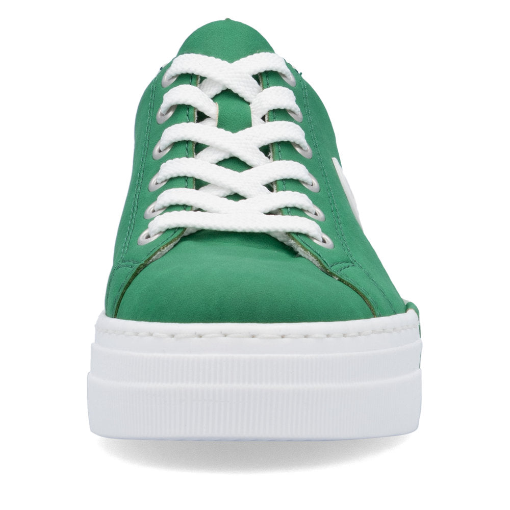 Rieker N49W1-52 Green & White Lace Sneakers