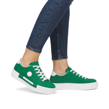 Rieker N49W1-52 Green & White Lace Sneakers