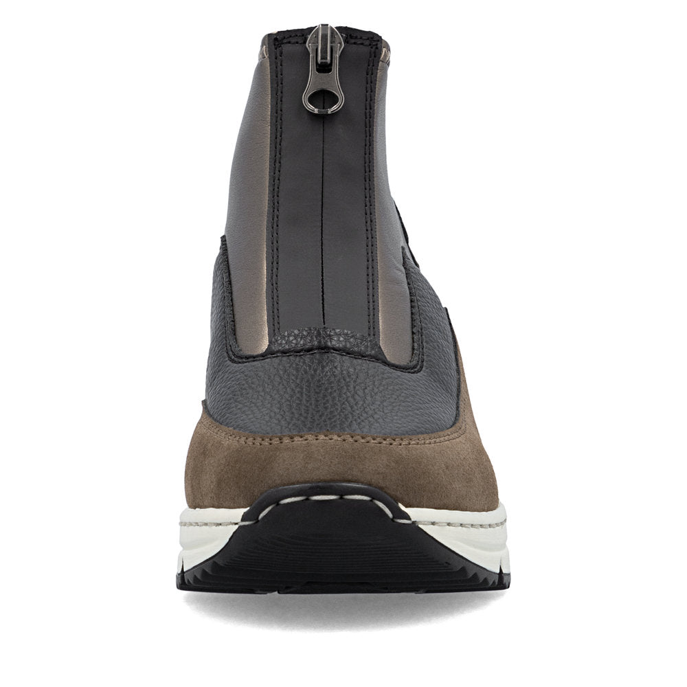 Rieker N6352-25 Brown, Black & Bronze Combi Boots