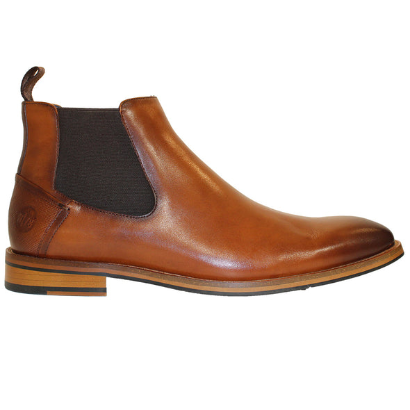 Ninety 78 NTY013 Tan Leather Chelsea Boots