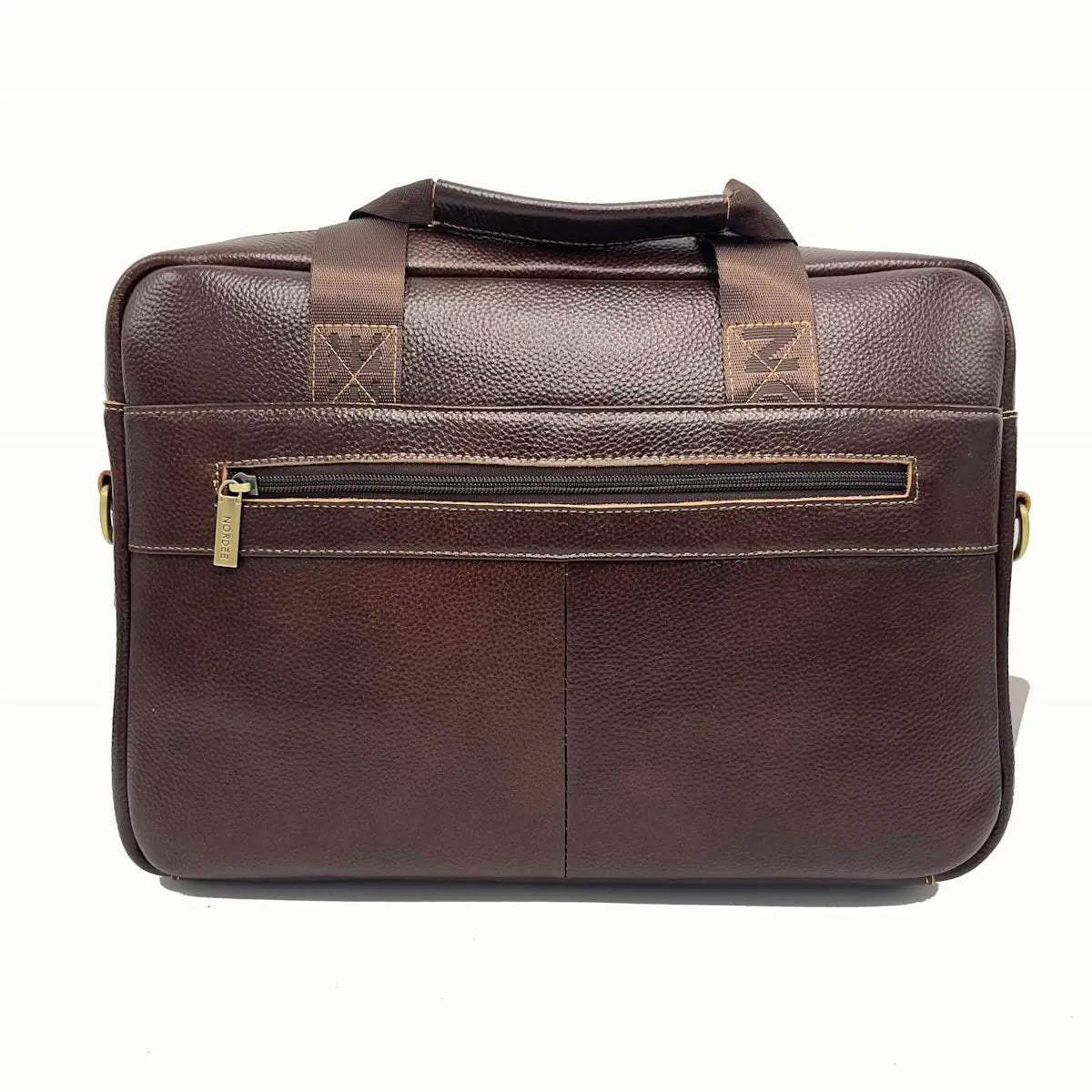 Nordee S137 Dark Brown Leather Briefcase