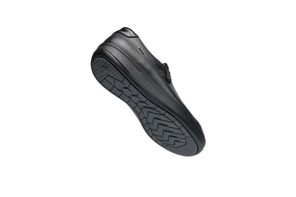 G Comfort P-6501 S Black Yak Leather Sneakers with Side Zip