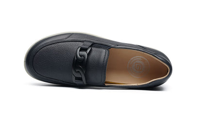 G Comfort P-6503 L Ocean Navy Softnappa Slip On Shoes