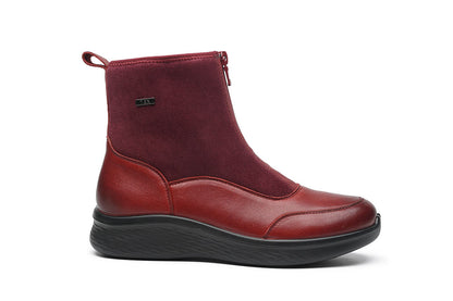 G Comfort P-817 RK Medoc Burgundy Brush Calf Ankle Boots
