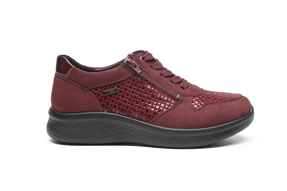 G Comfort P-819 MB Mulberry Fantasy Sneaker with Side Zip