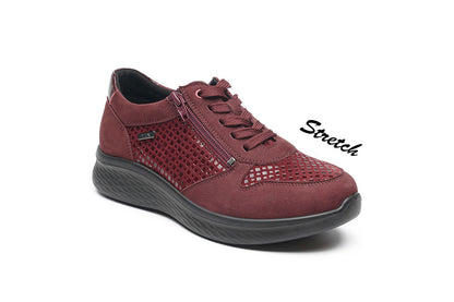 G Comfort P-819 MB Mulberry Fantasy Sneaker with Side Zip