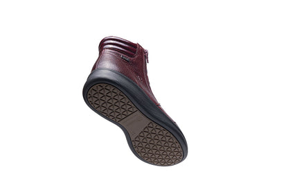 G Comfort P-825 R Medoc Burgundy Yak Softnappa Ankle Boots 2 Zips