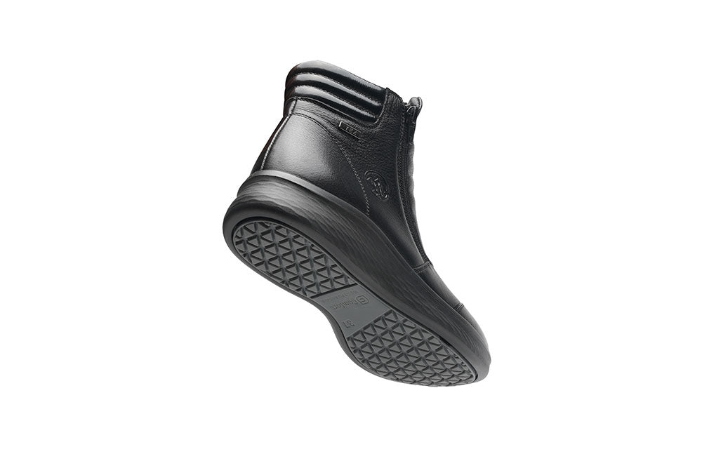 G Comfort P-825 S Black Yak Softnappa Ankle Boots 2 Zips