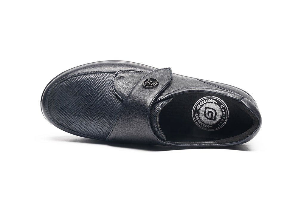 G Comfort P-8261LM Navy Combi Extra Wide Velcro Shoes