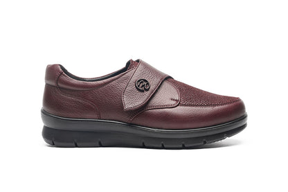 G Comfort P-8261MF Medoc Burgundy Combi Extra Wide Velcro Shoes