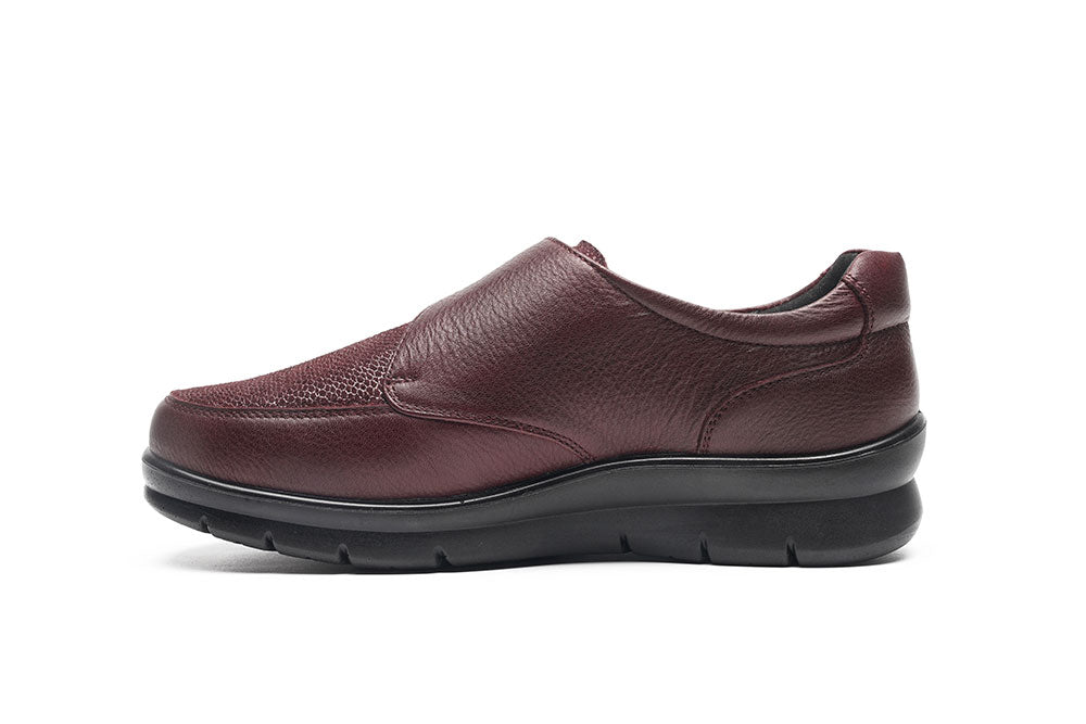 G Comfort P-8261MF Medoc Burgundy Combi Extra Wide Velcro Shoes