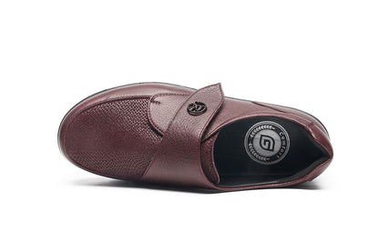 G Comfort P-8261MF Medoc Burgundy Combi Extra Wide Velcro Shoes