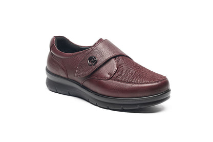 G Comfort P-8261MF Medoc Burgundy Combi Extra Wide Velcro Shoes
