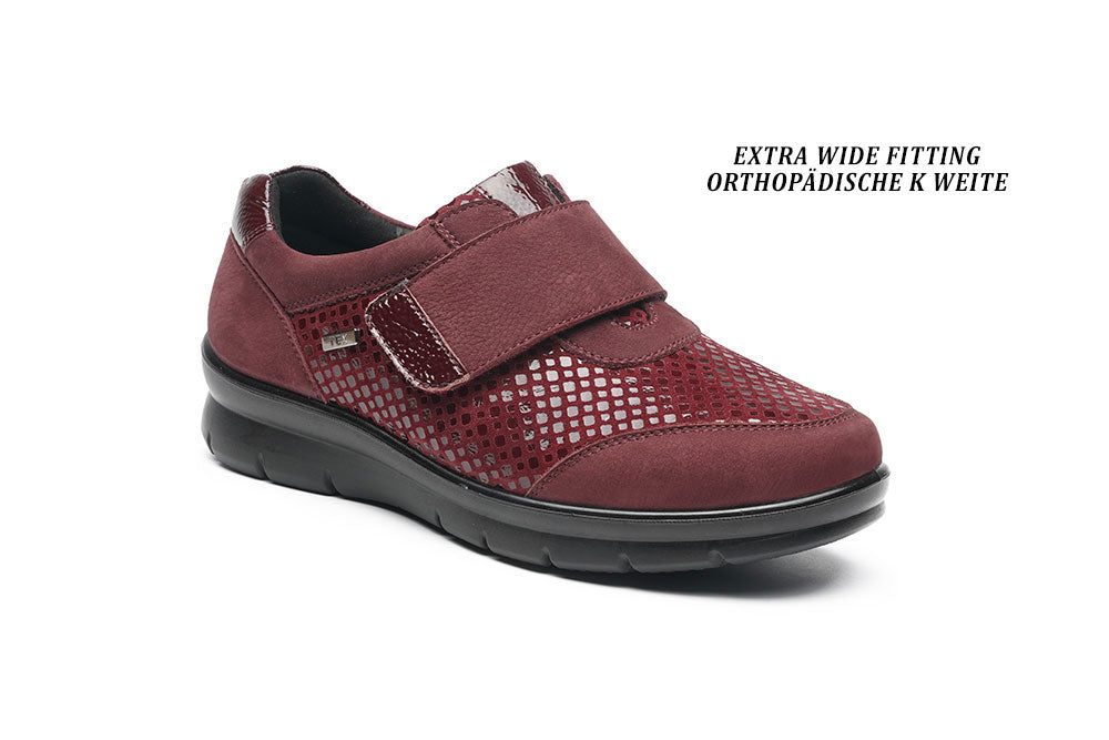 G Comfort P-8263 Mulberry Fantasy Extra Wide Velcro Shoes