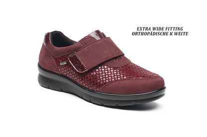 G Comfort P-8263 Mulberry Fantasy Extra Wide Velcro Shoes