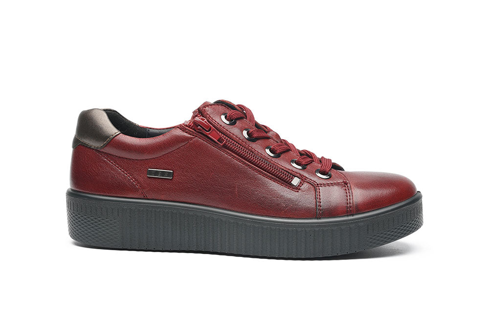 G Comfort  P-912 Medoc Brushed Calf Sneaker with Side Zip