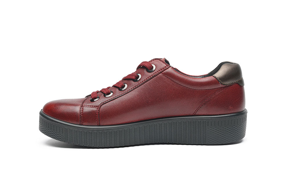 G Comfort  P-912 Medoc Brushed Calf Sneaker with Side Zip