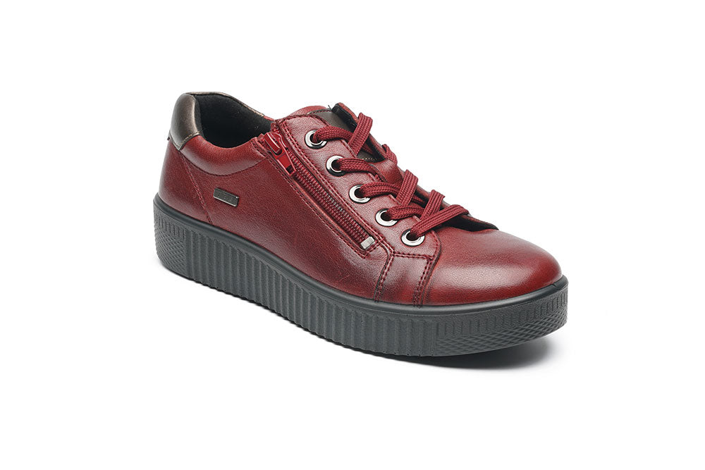 G Comfort  P-912 Medoc Brushed Calf Sneaker with Side Zip