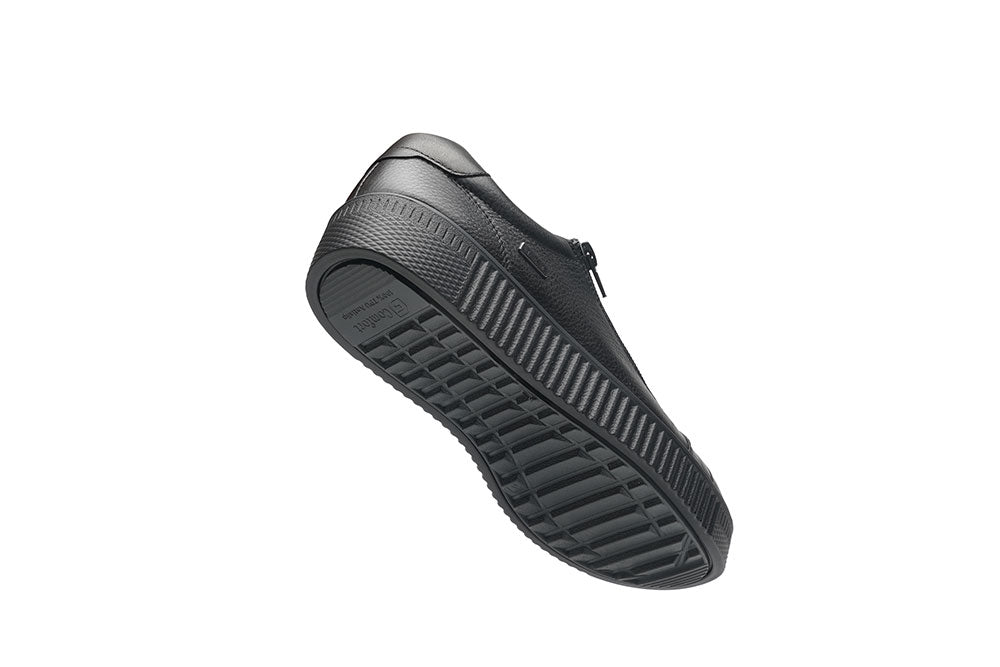 G Comfort P-912 SN Black Softnappa Sneaker with Side Zip