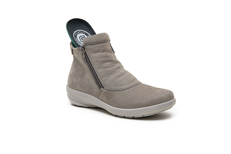 G Comfort P-9521 Grey Nubuck Ankle Boots
