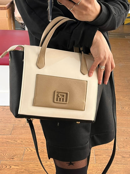 Pepe Moll 261212 Raquel Tri Sand Handbag