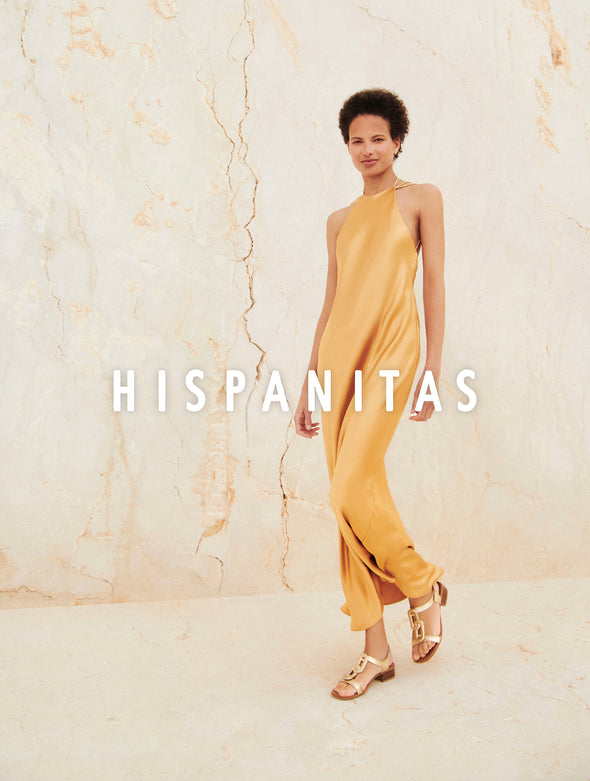 Hispanitas HV232595 Platino Gold Block Heel Sandals