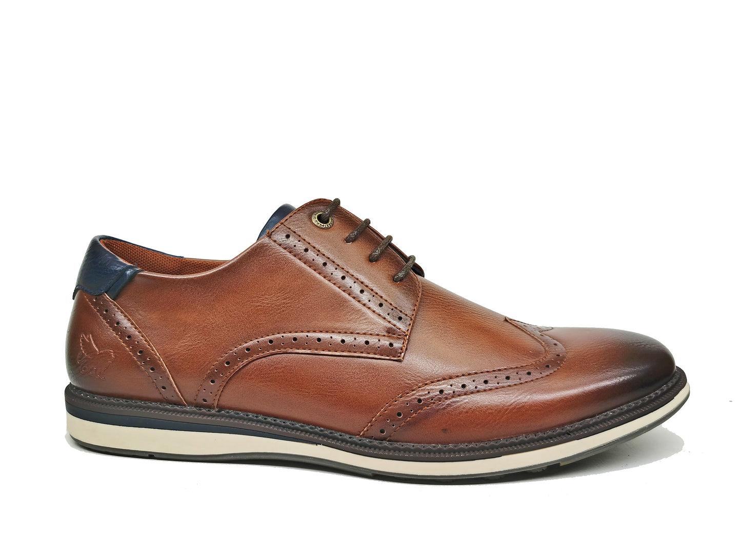 Marcozzi of Venice Palma Cognac Tan Brogue Shoes