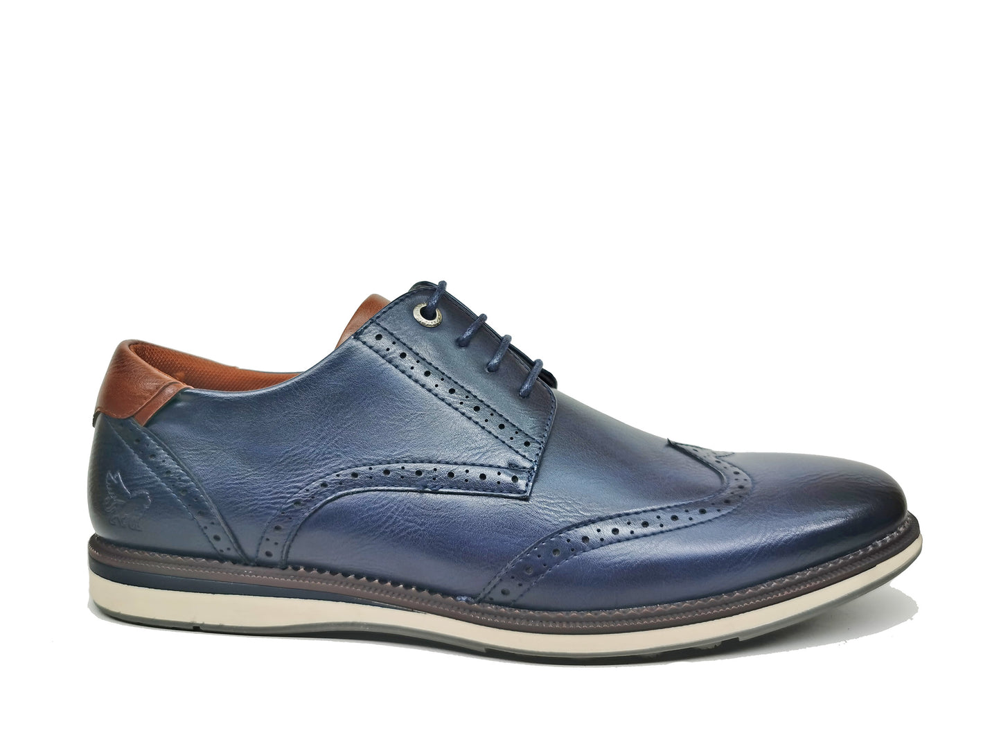 Marcozzi of Venice Palma Midnight Blue Navy Brogue Shoes