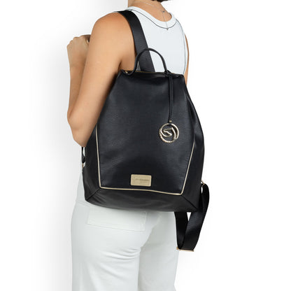 Remonte Q0534-00 Black & Light Gold Backpack