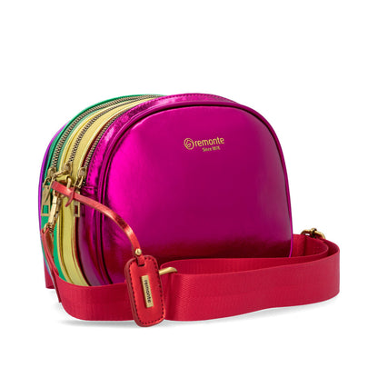 Remonte Q0634-91 Fuchsia Pink, Yellow, Green, Purple & Red Combi Crossbody Bag