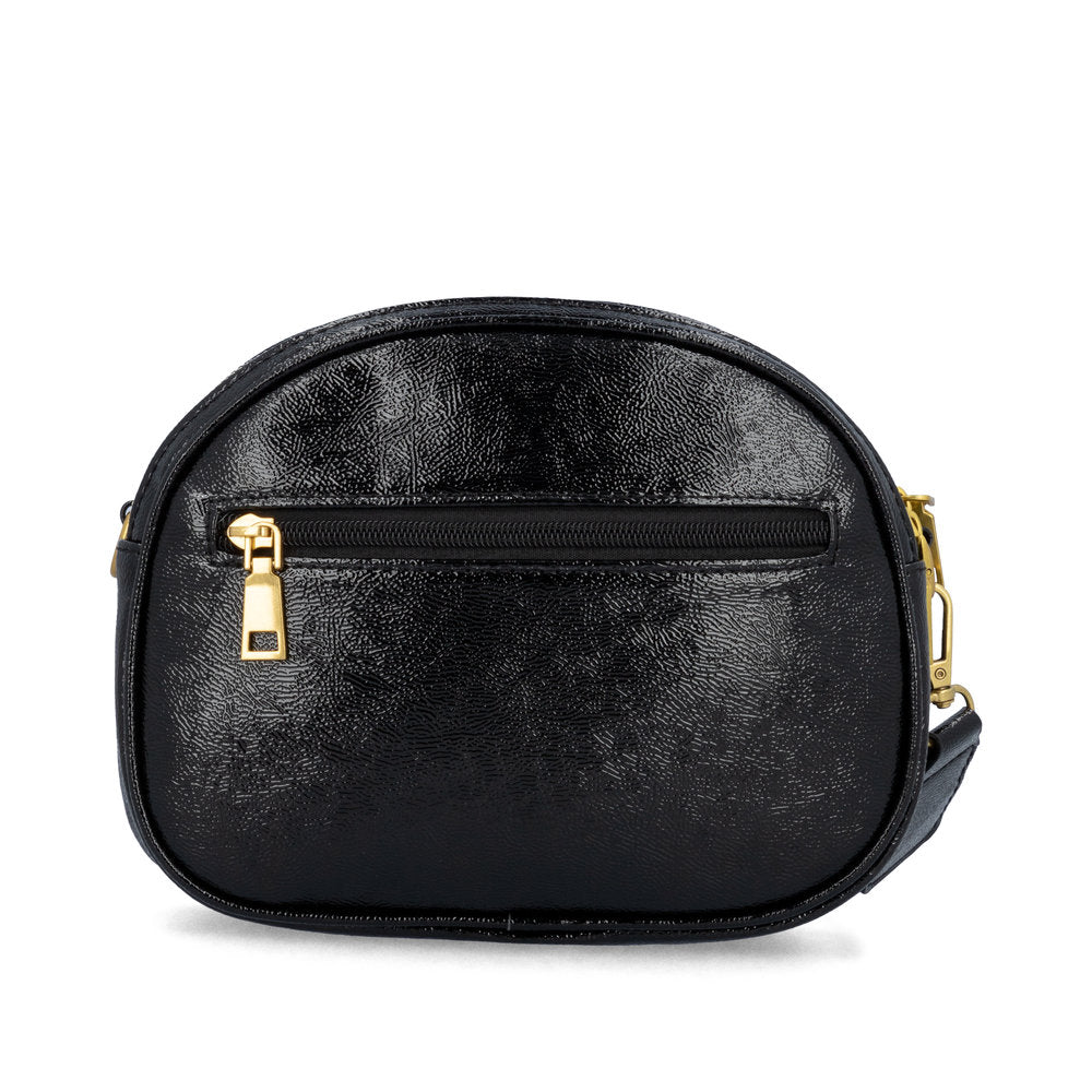 Remonte Q0647-02 Black, Gold & Cream Combi Crossbody Bag